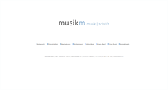 Desktop Screenshot of musikm.ch