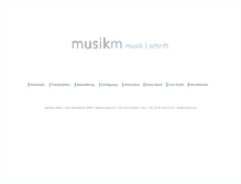 Tablet Screenshot of musikm.ch